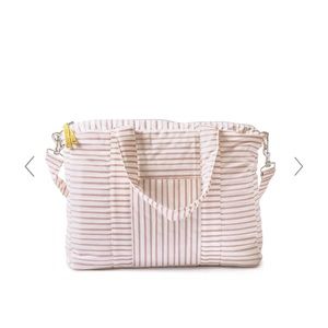 New Pehr diaper bag pink stripes